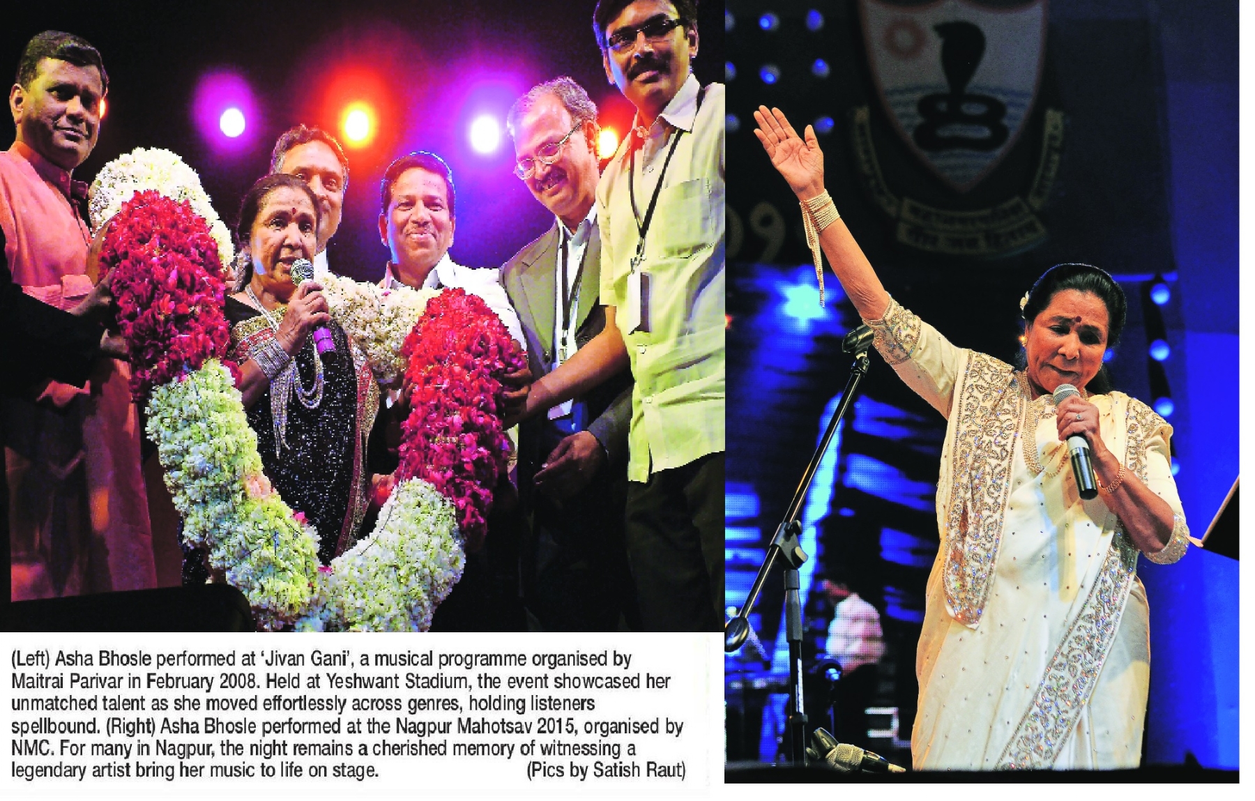 Long after the applause ended Nagpur remembers Asha Bhosle