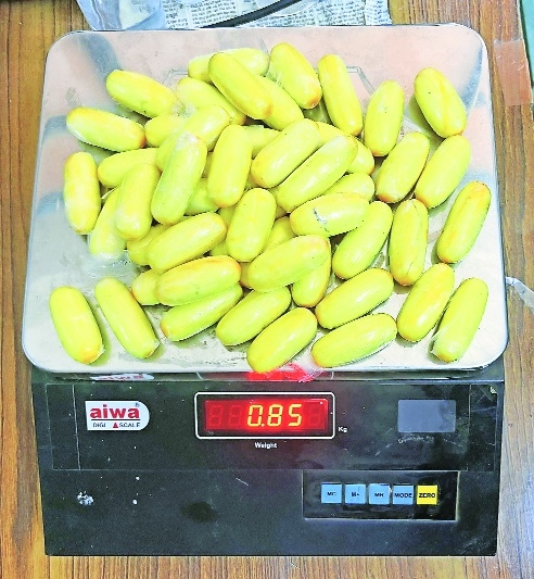 Cocaine seized by DRI 