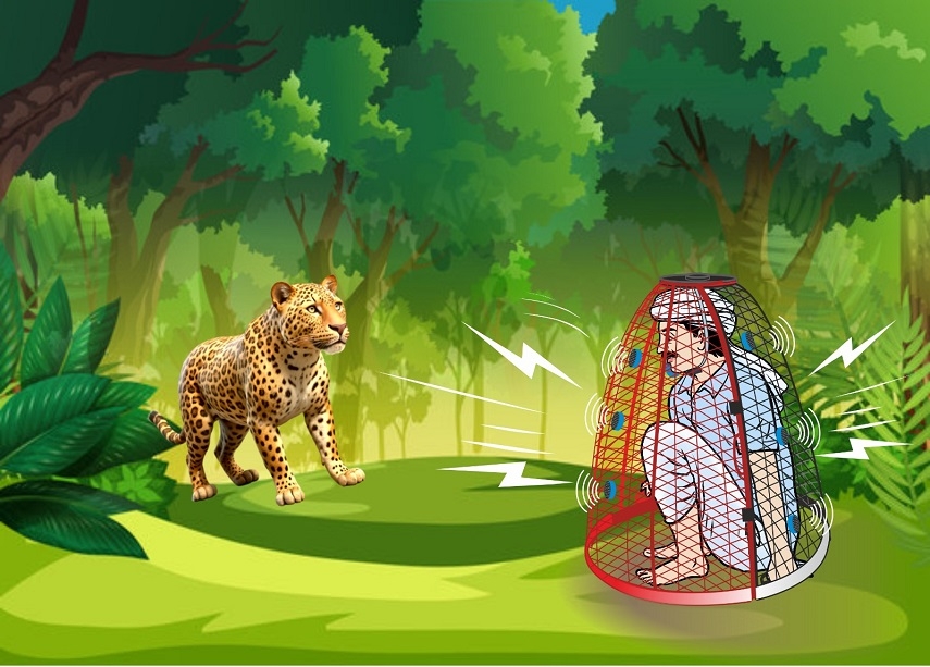 RTMNU researchers invent cage for humans to reduce man-animal conflict