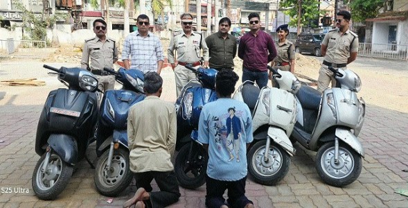 2 habitual vehicle-lifters arrested, five stolen two-wheelers recovered