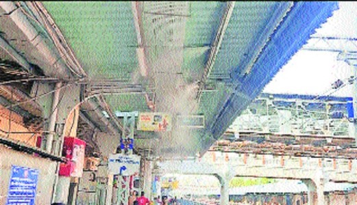 Water mists on platforms 2, 3 at Nagpur Rly Station to remain non-functional till 30 May