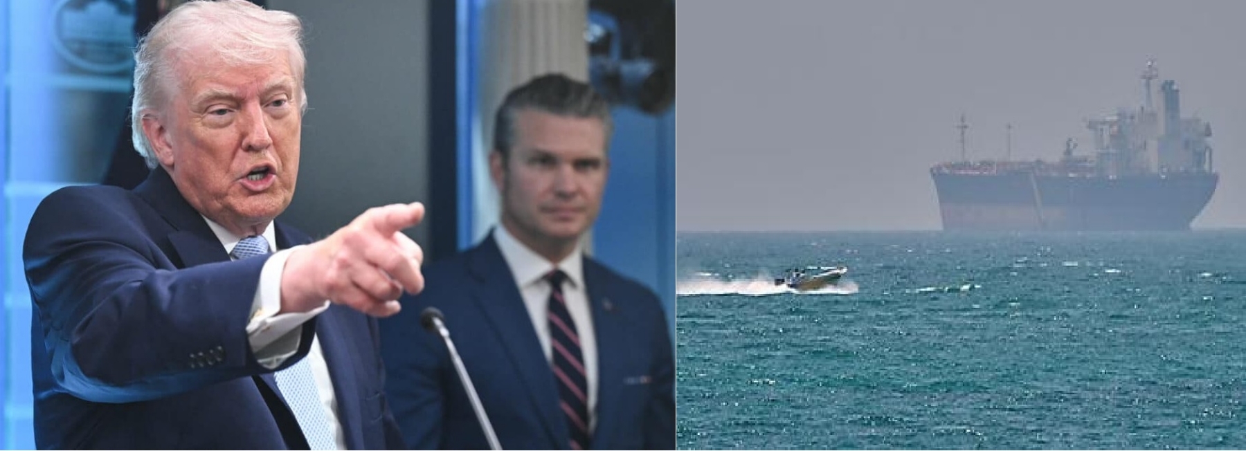 small boats choking Hormuz