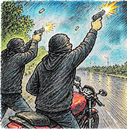 Gunmen open fire 600