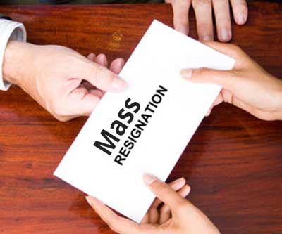 Mass resignations of  doctors raise
