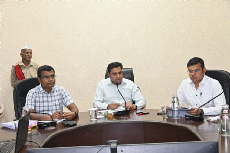 Collector chairs review meeting, assesses pending cases, Govt schemes progress