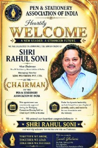 Rahul Soni to lead Pen and Stationery Assn of India