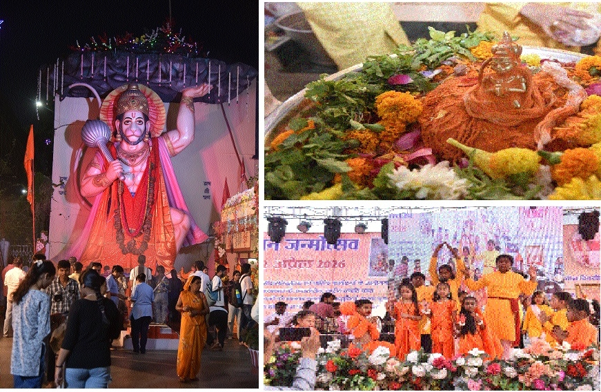 Devotees drenched in devotion on Hanuman Jayanti 