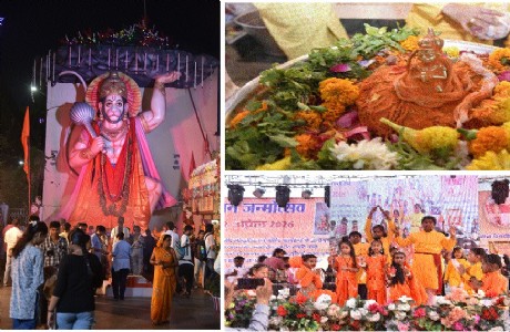 Devotees drenched in devotion on Hanuman Jayanti