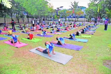 Overwhelming responseto yogasana camp