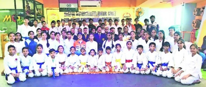 Aadi and Ojal bag karate golds