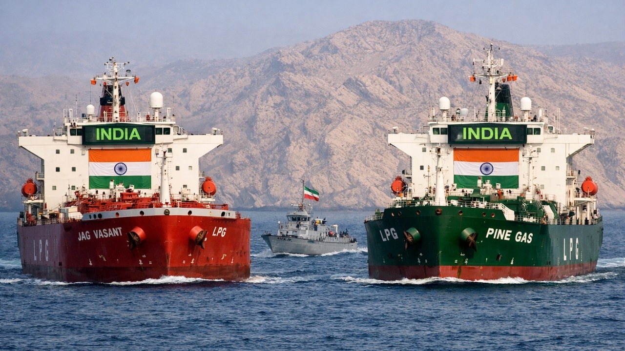 India-flagged LPG tanker Green Sanvi crosses Strait of Hormuz