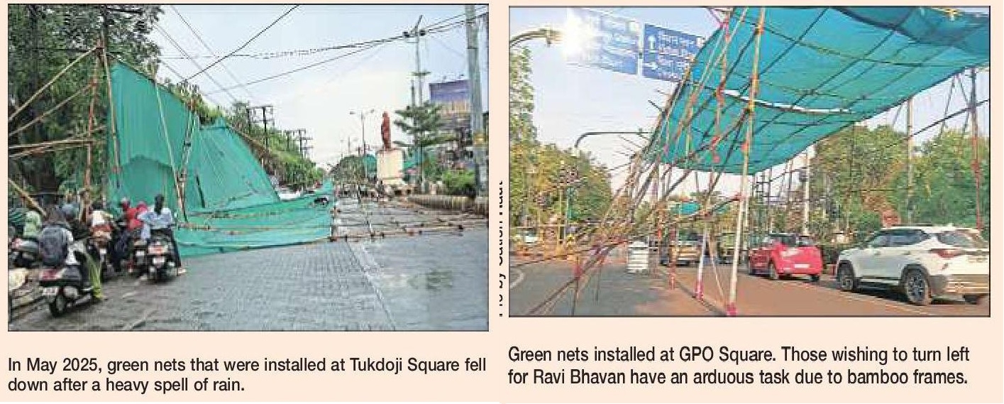 GREEN NETS AT CITY SQUARES Relief measure