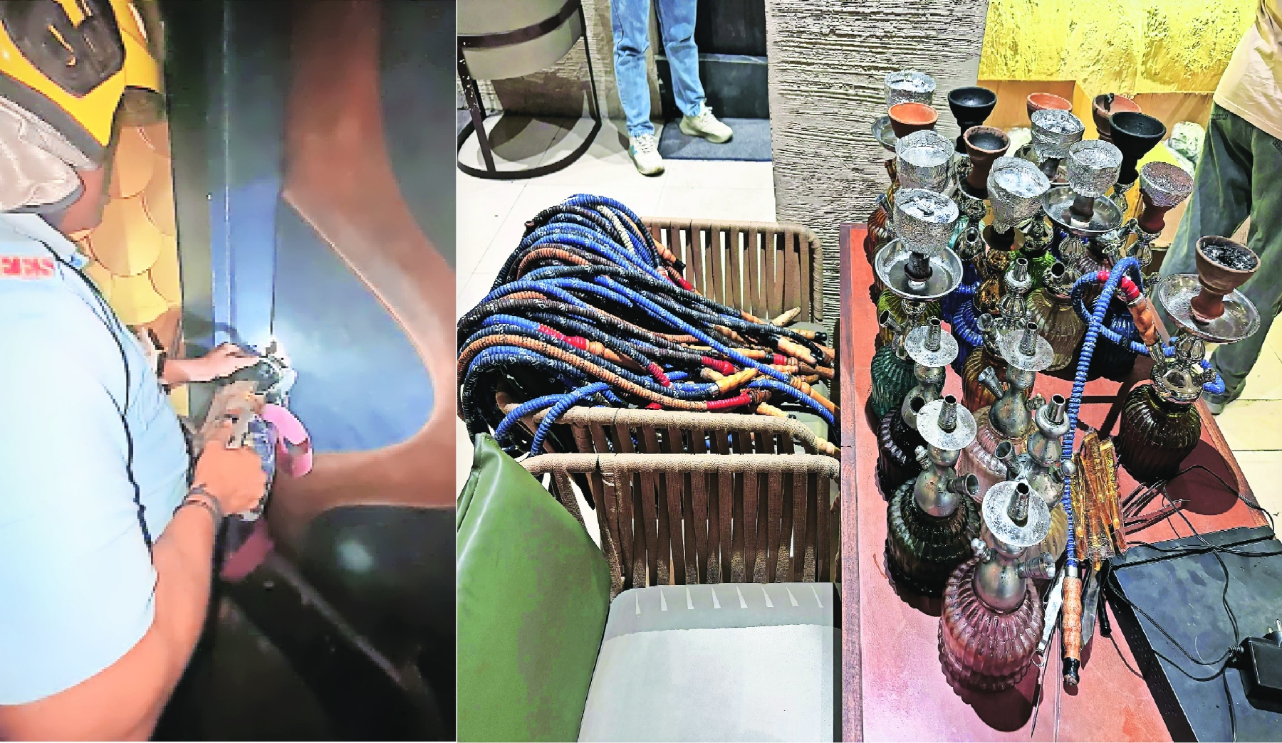The material seized by the police