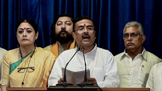 WB CM Suvendu Adhikari allocates portfolios to first five Ministers