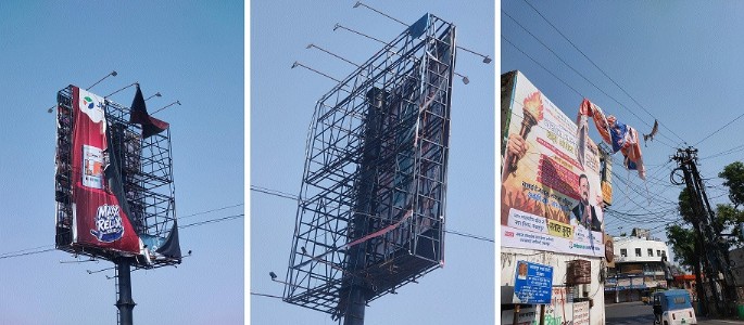 City streets littered with deadly billboards: An open invitation to mishaps