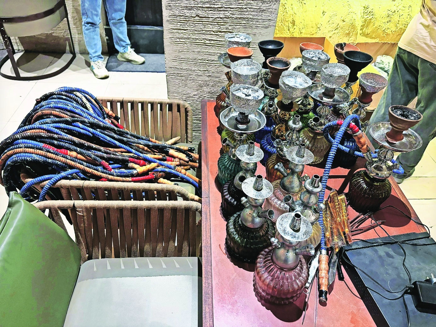 Three hookah parlours sealed for a month after midnight raids