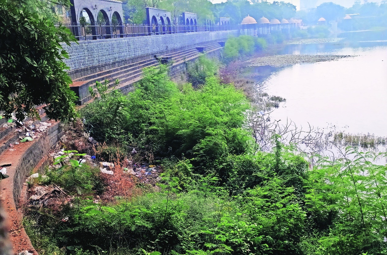 After four years Gandhisagar lake rejuvenation project only half way