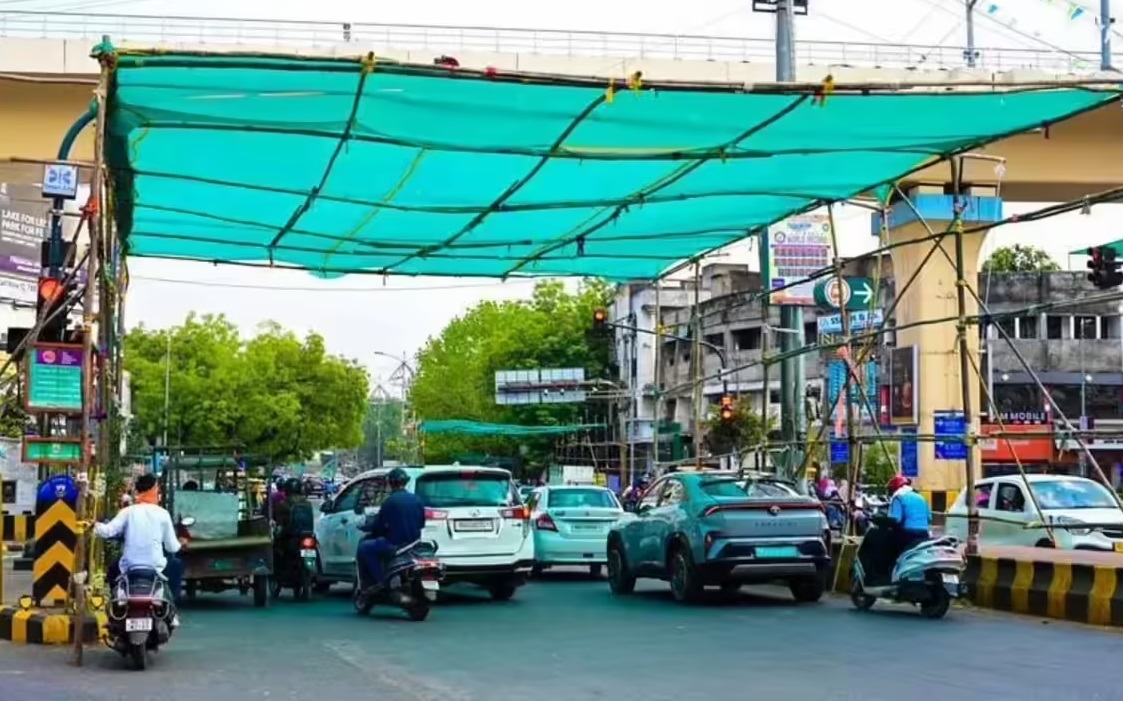 Green nets do hamper beauty in nagpur signal