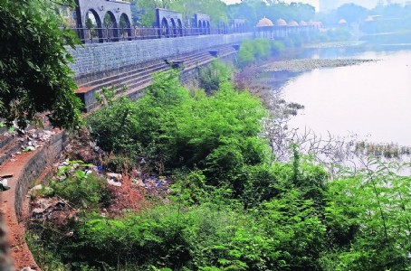 After four years, Gandhisagar lake rejuvenation project only half way