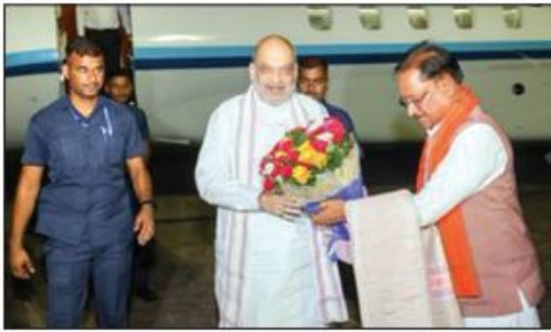 Amit Shah arriveson 2-day officialvisit of C’garh