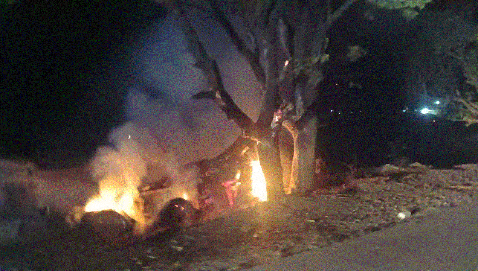 Screaming for help, driver