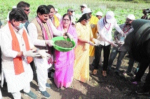 CM lays stone for projects 