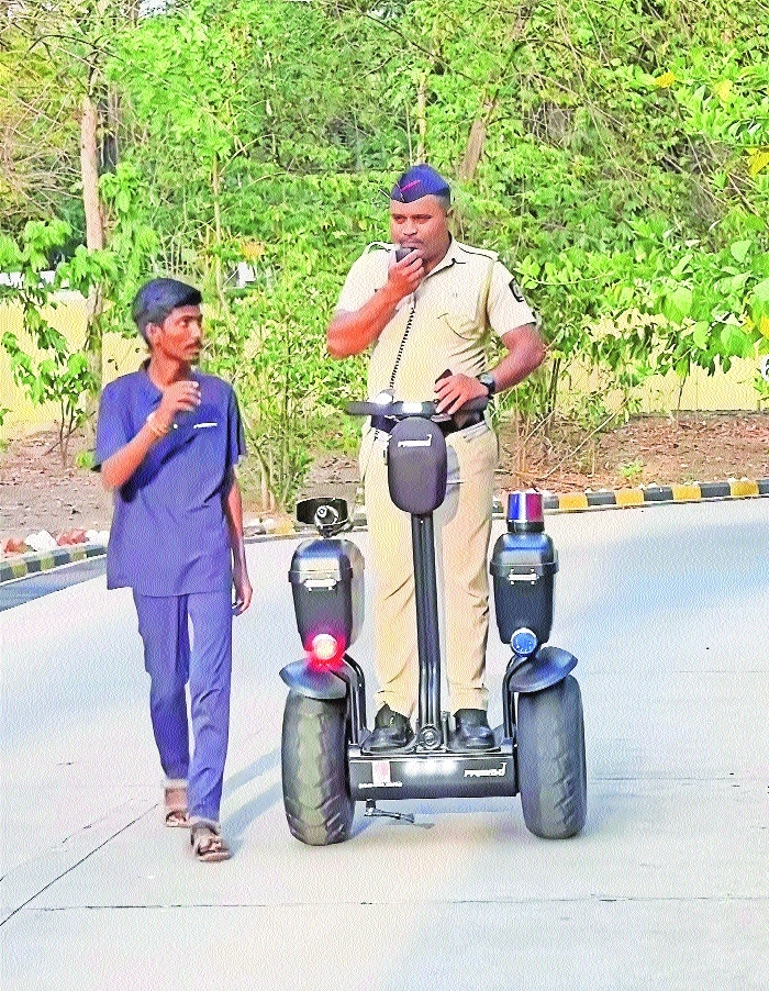 Nagpur Police introduce segways for patrolling at lakes market hubs