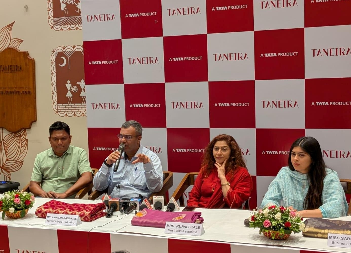 Taneira unveils saree collection Inaya