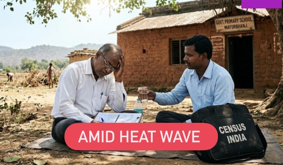 Census duty under scorching sun