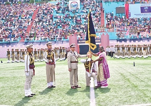 President’s Police Colour conferred on Sikkim Police