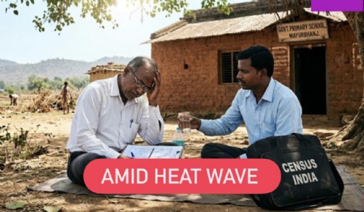 Census duty under scorching sun