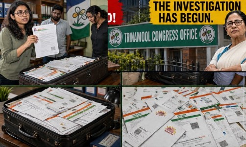 Voter, Aadhaar cards found at TMC office