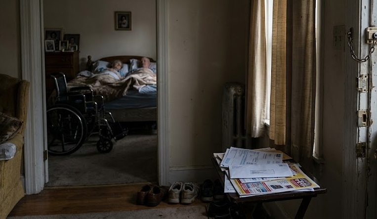 Nobody to help paralysed woman dies near husbands body in locked home