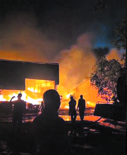 Massive nine-hour blaze destroys
