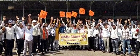 Farmers stage protest at Mandi premises against misconduct of trader