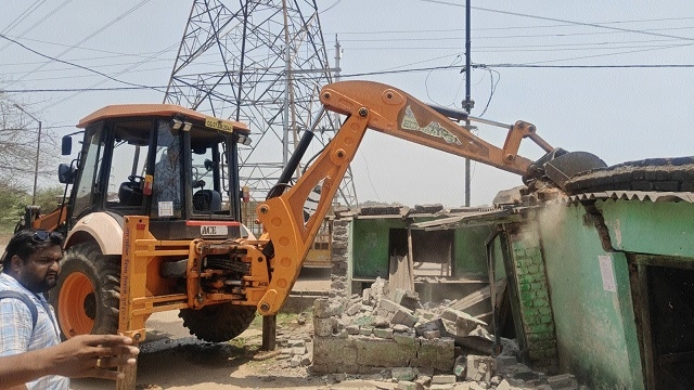 Rape accused house demolished 