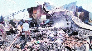Panic spreads after massive fire guts scrap warehouse in Malikhedi