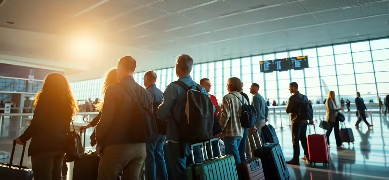 Domestic air traffic falls nearly 