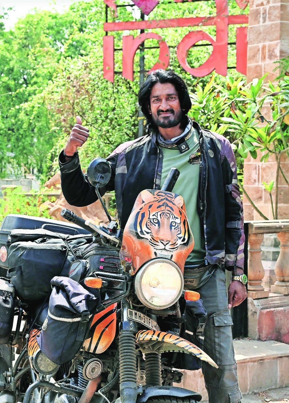 Ashish Yadav completes 121 day 18500 kilometre