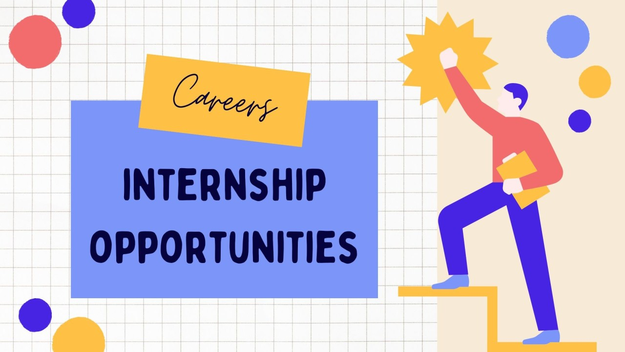 Internship opportunities for youth