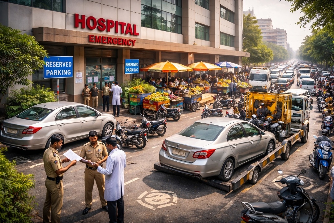 Parking crisis in Nagpur