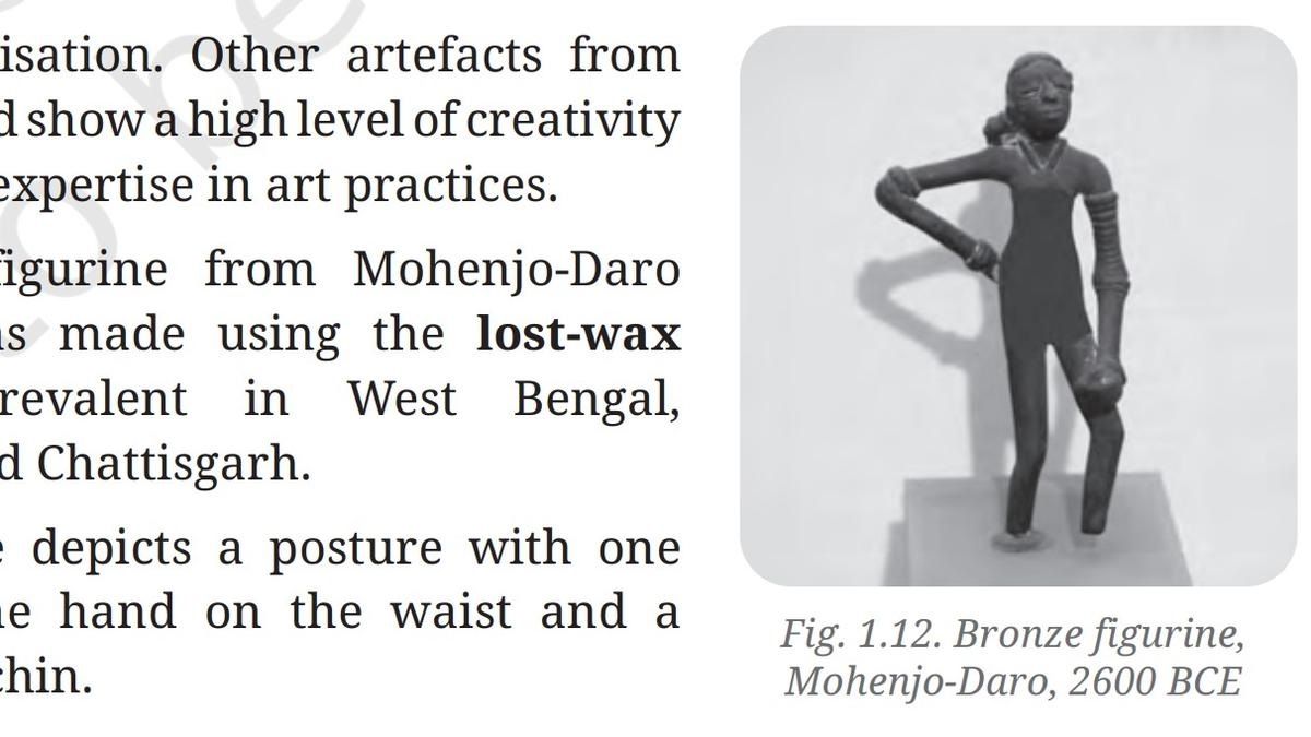 Dancing Girl image in school textbook