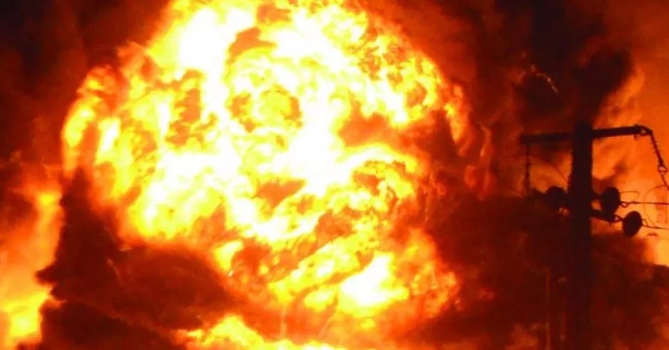 relatives car afire