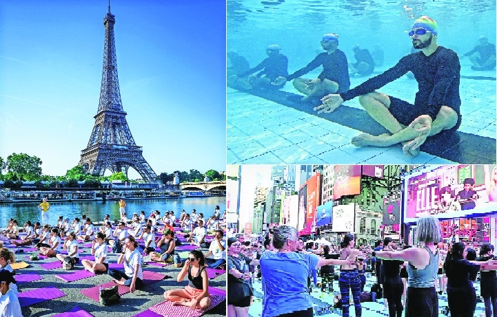 Thousands join Yoga Day 