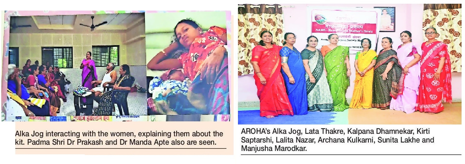 alka jog inrteracting with womens