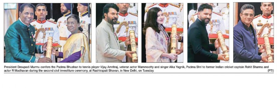President Murmu confers Padma awards on eminent personalities