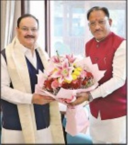 CM meets Union Minister J P Nadda