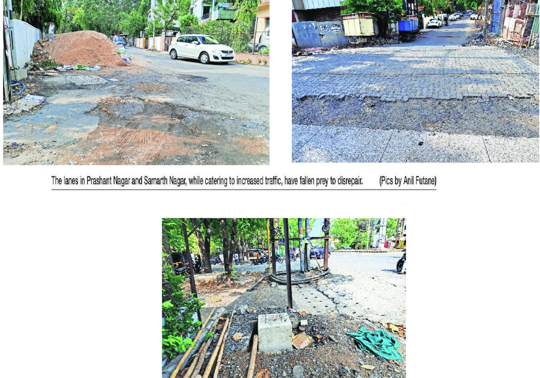prashant nagar samrth nagar bad roads