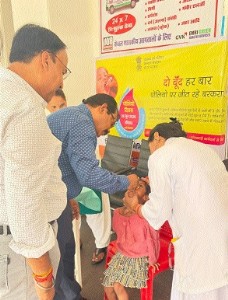 Health Deptt administers polio drops to 92% children across C’garh