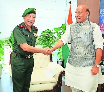 CDS Gen Raja meets Rajnath 